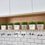 Decor plante artificiale - ghiveci de flori, cu picioare - 10 x 20 cm - 2 tipuri Best CarHome, Oem
