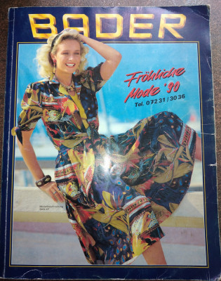 Revista/Catalog de moda Bader, 1990, 739 pagini foto