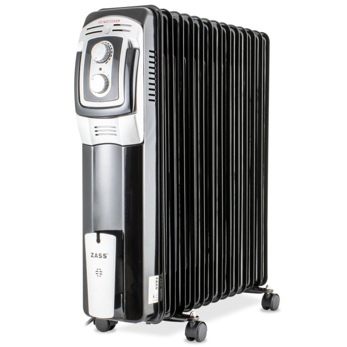 Calorifer electric Zass ZR 13 BE, 3000 W, 13 elementi, Termostat reglabil, Protectie supraincalzire ProDesign DailyAppliances