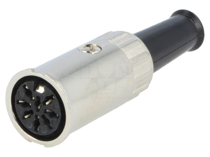 Conector DIN 8-PIN, 270&deg;