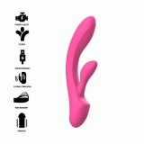 INTENSE - LUIGI RABBIT VIBRATOR PINK LIQUID SILICONE, INTENSE FUN