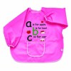 Sort Copii cu Maneci BabyJem Roz, 6 luni+, Impermeabil, Protectie Haine Activitati, Gradinita, 48x85 cm