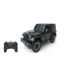 Masina Cu Telecomanda Jeep Wrangler Jl Negru Scara 1 La 24 foto