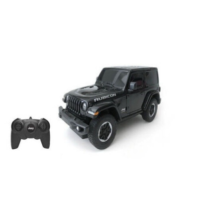 Masina cu telecomanda jeep wrangler jl negru scara 1 la 24 foto