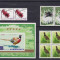 COREEA 1976 FAUNA COLITA NEDANTELATA + BLOCURI LOT MNH