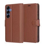 Husa Samsung Galaxy S25 Asteroid GSM Leather Folio, maro