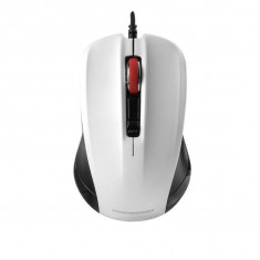 Mouse optic Modecom, 1600dpi, Cu fir, Optic, Alb/Negru foto