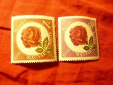 Serie Ungaria 1959 - 1 Mai - Ziua Muncii - Flori, 2 valori, Nestampilat