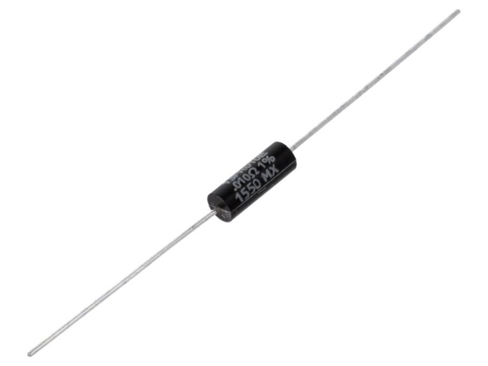 Rezistor bobinat THT 10m&Omega; 3W