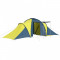 Cort camping, 6 persoane, albastru și galben