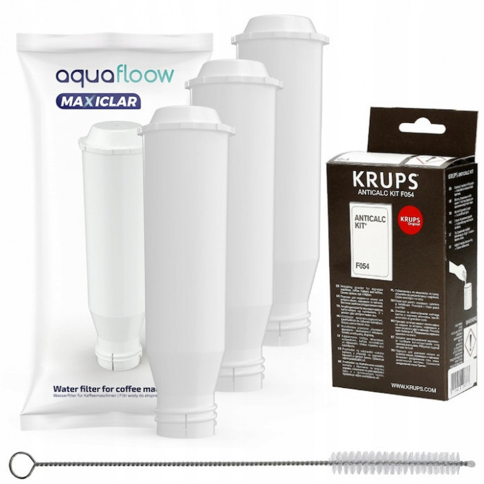 Kit intretinere espressor, Aquafloow, Compatibil cu Krups, 5 piese