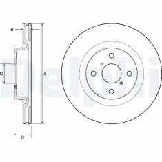 DELPHI BG4762C Disc frana foto