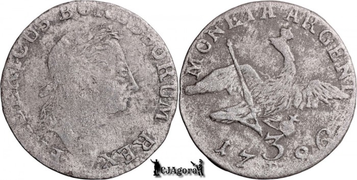 1786 B, 3 Kreuzer - Frederic al II-lea - Regatul Prusiei