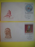 HOPCT PLIC FDC S NR 276 SET 2 FDC -PICTURA-COMORI DIN PRAGA 1970 -CEHOSLOVACIA / CEHIA