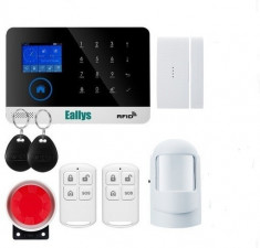 Sistem de alarma GSM pentru casa / magazin cu modul GSM / LCD / RFID foto