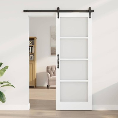 vidaXL Ușă Interioară cu Sticlă ORKDAL Alb 78 x 211 cm 4102690 foto