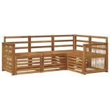 vidaXL Seturi de canapele 4 pcs Lemn Solid de Acacia 3384295