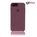 Husă iPhone 8 PLUS &ndash; Hiha Canvas Apple Logo (Dark Red)
