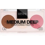 Gabriella Salvete Contouring Palette Patela pentru conturul fetei culoare 02 Medium Deep 9 g