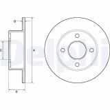 Disc frana Audi 100 C2, 100 C3, 80 B3, 80 B4, 90 B2, 90 B3, B2, B3 Motor 1.6, 1.6 E, 1.8, 1.8 Cat, 1.8 E, 1.8 GT quattro, 1.8 S, 1.9 TD, 1.9 TDI,