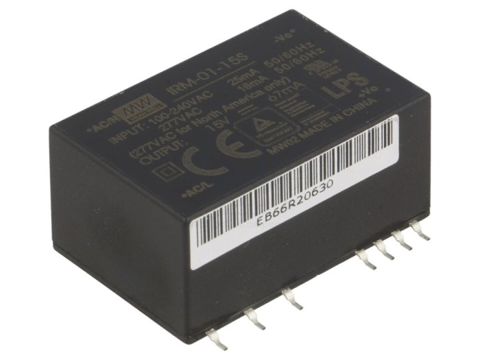 Convertor AC/DC 1W 15VDC