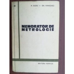 Memorator de metrologie- N. Ilioiu, Gh. Ivanovici