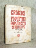Cronici si povestiri romanesti versificate (Sec. XVII-XVIII) - Dan Simionescu