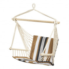 Hamac tip scaun Retro Stripes, Heinner, 94x50 cm, maro