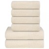 Gossi set prosoape 8 piese crema 360 g/m2 100% bumbac