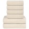 Set prosoape 8 piese crema 360 g/m&sup2; 100% bumbac