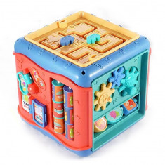 Jucarie interactiva si educativa cub, 6in1, multifunctional, diferite jocuri