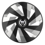 Cumpara ieftin Set 4 Capace Roti Autohelix MSA&reg;, potrivite jantelor de R16, pentru Dacia, model vector black and silver