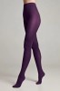 Ciorap Gros din Microfibră cu Efect 3D Trendy 150 Den - Melanzana, 5-XL Standard, Conte Elegant