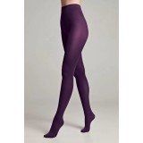 Ciorap Gros din Microfibră cu Efect 3D Trendy 150 Den - Melanzana, 5-XL Standard