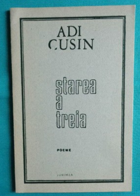 Adi Cusin &amp;ndash; Starea a treia ( prima editie ) foto
