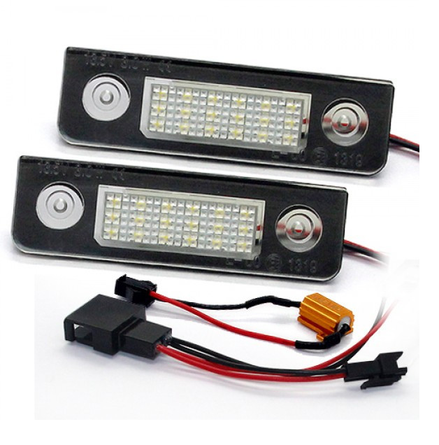 Set 2 Lampi numar LED canbus compatibile cu Skoda Octavia 2, Roomster