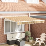 vidaXL Marchiză manuală retractabilă cu dungi multicolore 300x250 cm