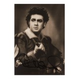 Pl&aacute;cido Domingo, fotografie de epocă cu semnătură olografă