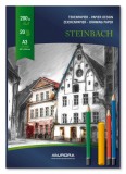 Bloc Desen A3, 20 file, 200g/mp, Aurora Steinbach - Hartie Alba de Calitate