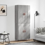 VidaXL Dulap &icirc;nalt, gri sonoma, 69,5x34x180 cm, lemn compozit