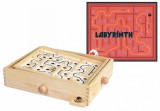 Joc Labirint Lemn Egmont Toys, 31x26cm, Bej, +5 Ani, Jucarie Educativa Motricitate, Baieti/Fete