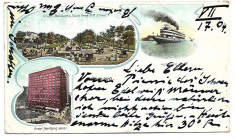 Carte postala circulata SUA 26 Iulie 1904 Chicago foto