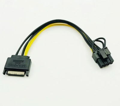 Cablu alimentare placa video 6+2 pini foto