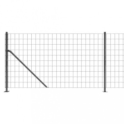 Gard plasa de sarma cu bordura, antracit, 1x25 m GartenMobel Dekor foto