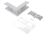 Conector aluminiu anodat 270&deg; argintiu VARIO30-07