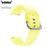 Curea din silicon compatibila cu Samsung Galaxy Watch9 44mm/40mm, Samsung Galaxy Watch 8 44mm/40mm, Lemon Yellow