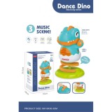 Jucarie interactiva pentru bebelusi-Dinozaur dansator Dino cu lumini si muzica