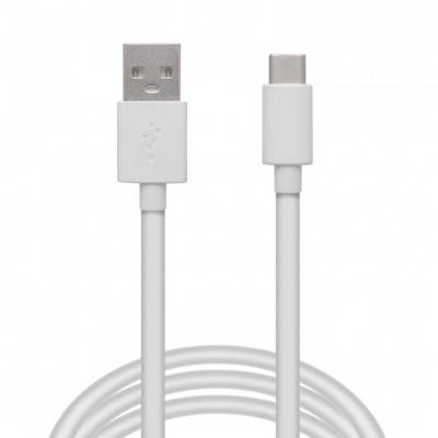 Cablu de date - USB Tip-C - alb - 2m - 55550WH-2 foto