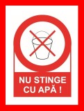 Placuta nu stinge cu apa