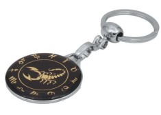 Breloc Zodia Scorpion din Metal cu Epoxy (Rasina) ? Accesoriu pentru Chei foto